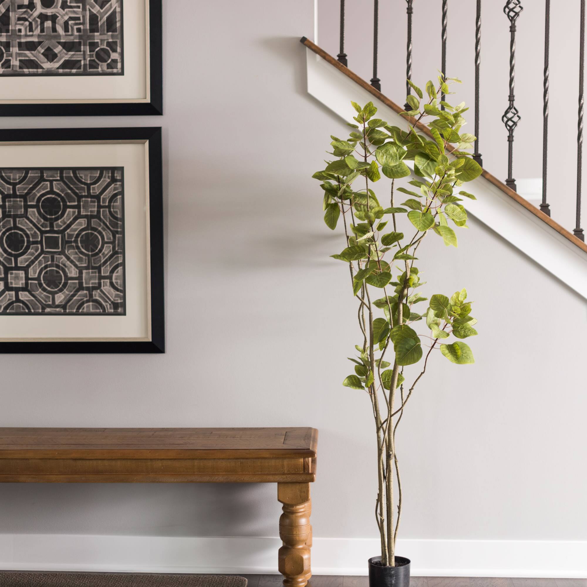 5ft. Potted Artificial Green Smoke Tree